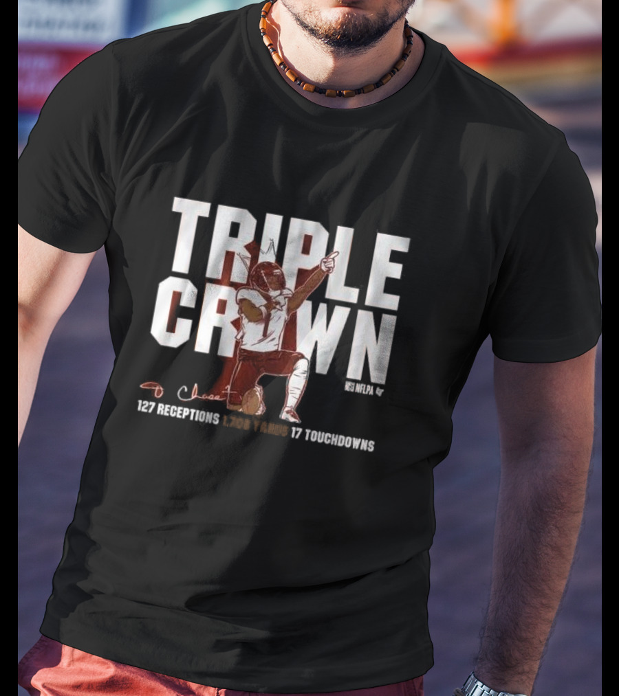 Ja’marr Chase Triple Crown 127 Receptions 1,708 Yards 17 Touchdowns T-Shirt