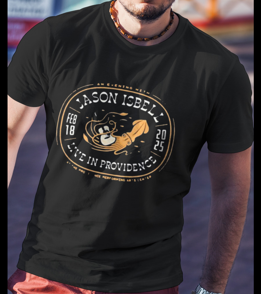 Jason Isbell February 18 2025 Live In Providence With Octopus Sensation T-Shirt