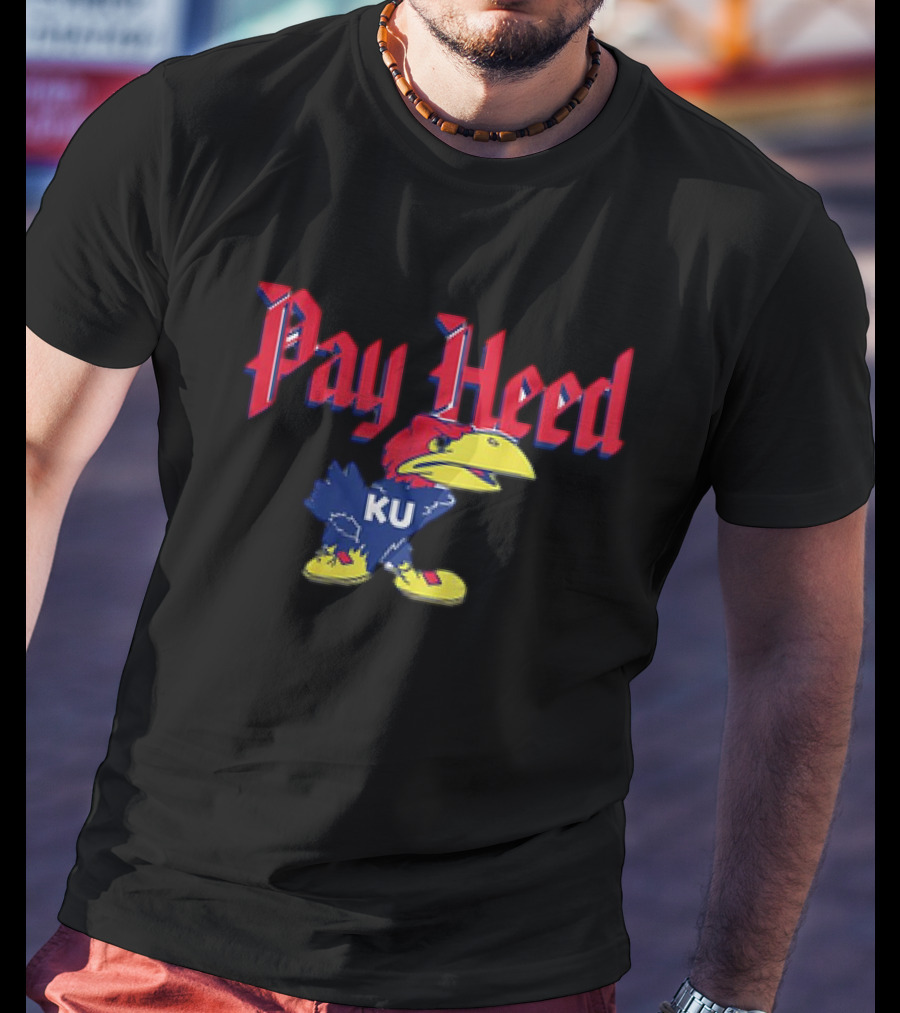 KU Jayhawk Pay Heed T-Shirt