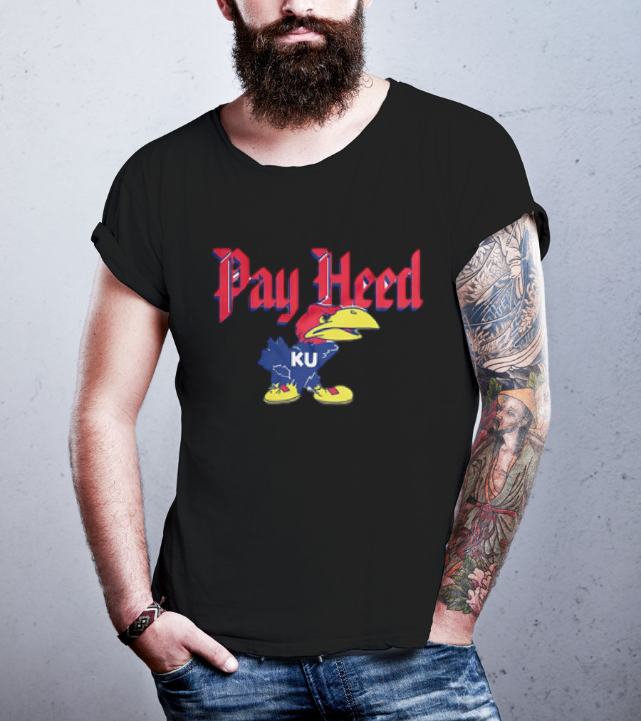 KU Jayhawk Pay Heed T-Shirt