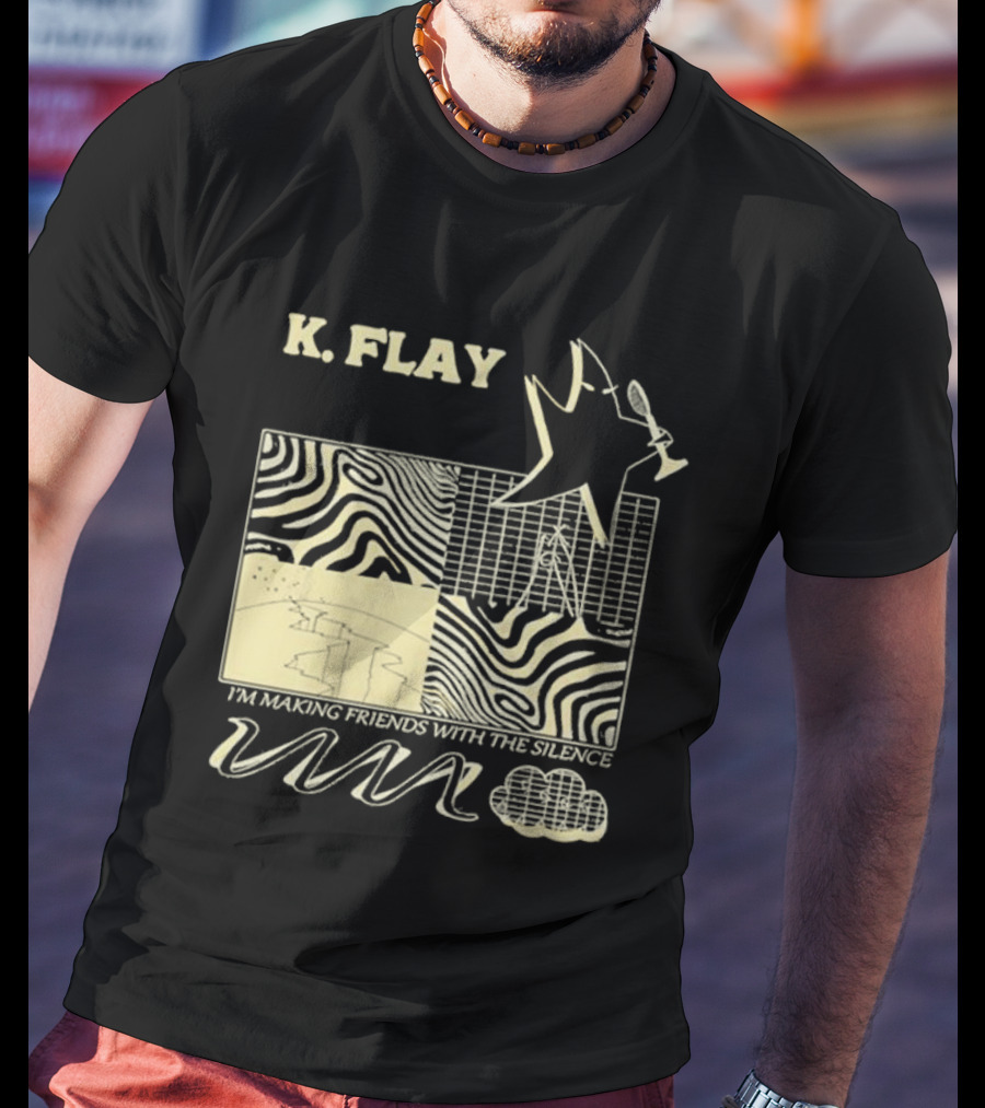 K.Flay I’m Making Friends With Silence Star Pattern 2025 Tour T-Shirt
