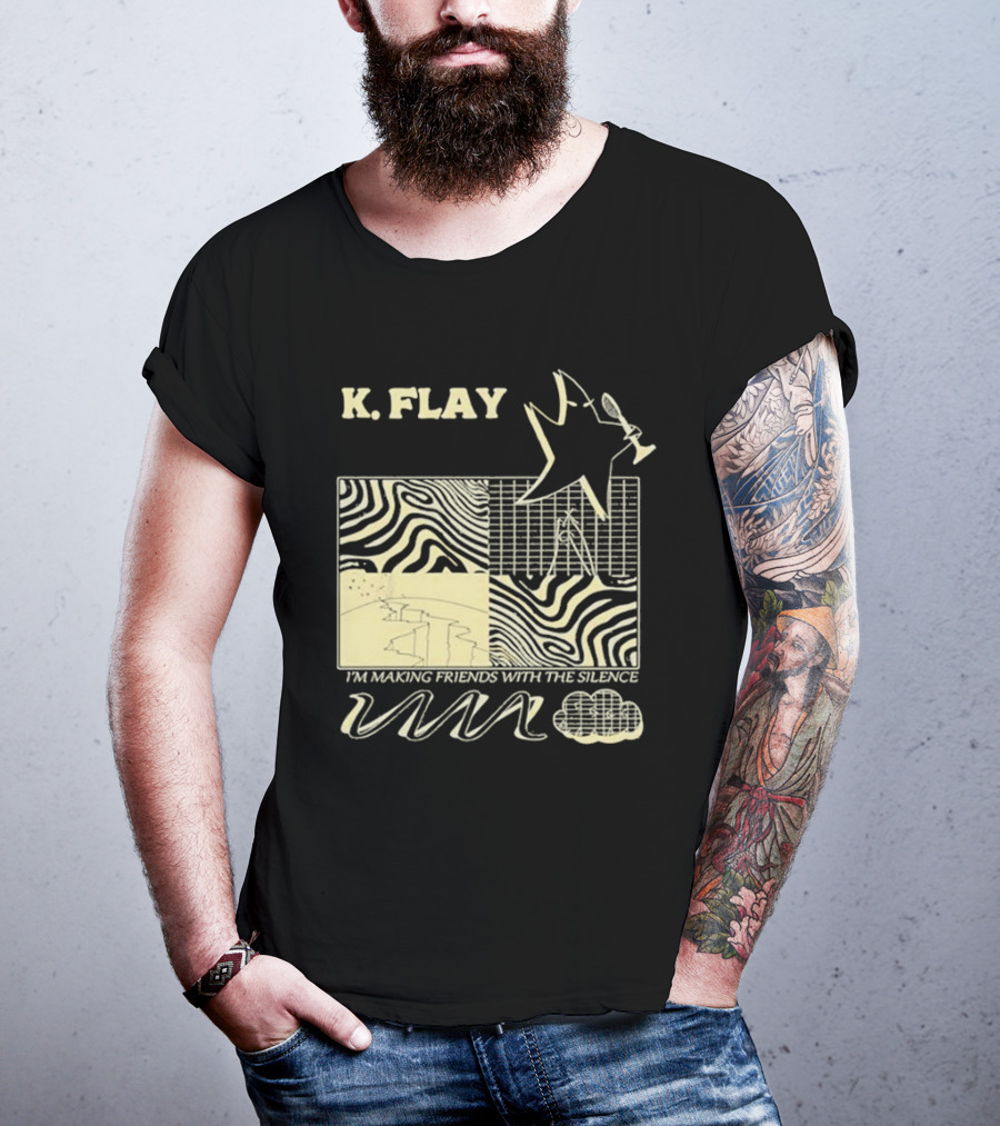 K.Flay I’m Making Friends With Silence Star Pattern 2025 Tour T-Shirt