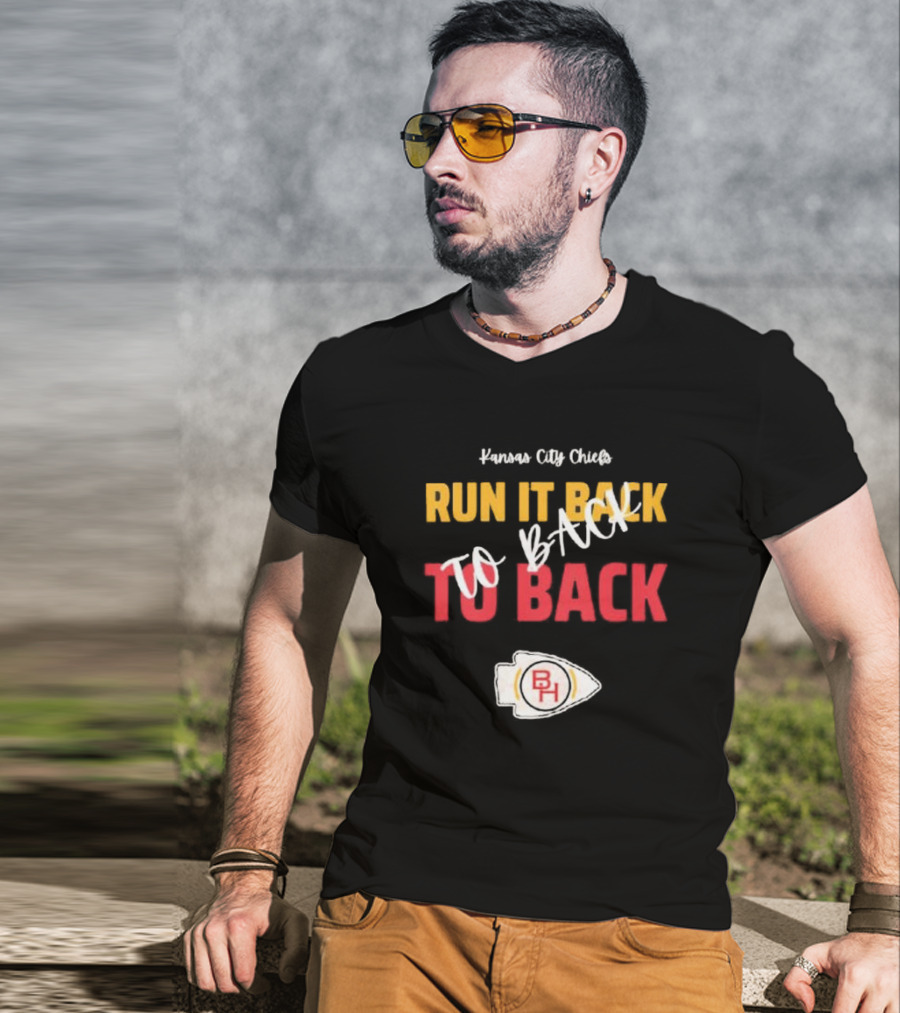 Kansas City Chiefs Run It Back To Back To Back T-Shirt
