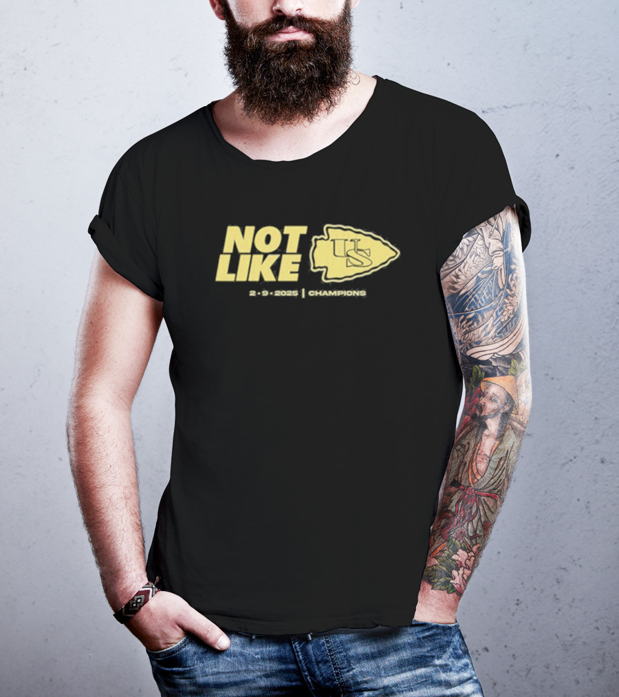 Kansas City Not Like Us Arrowhead Symbol 2-9-2025 T-Shirt