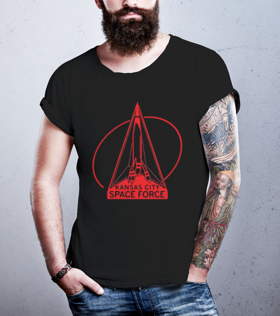 Kansas City Space Force Rocket Emblem T-Shirt