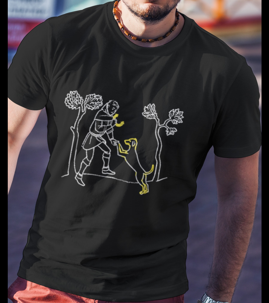 Kcd2 Chucho 2025 Knight And Dog Illustration T-Shirt