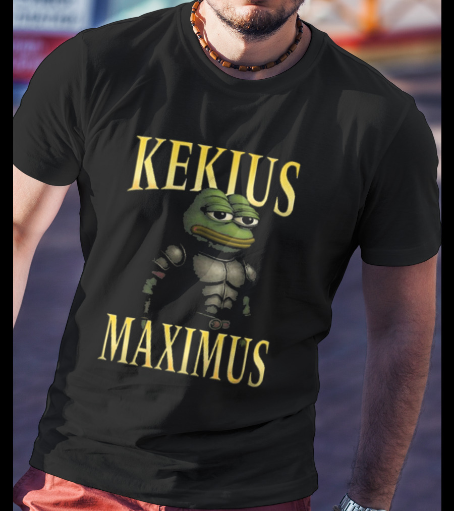Kekius Maximus Gladiator Frog Armor T-Shirt