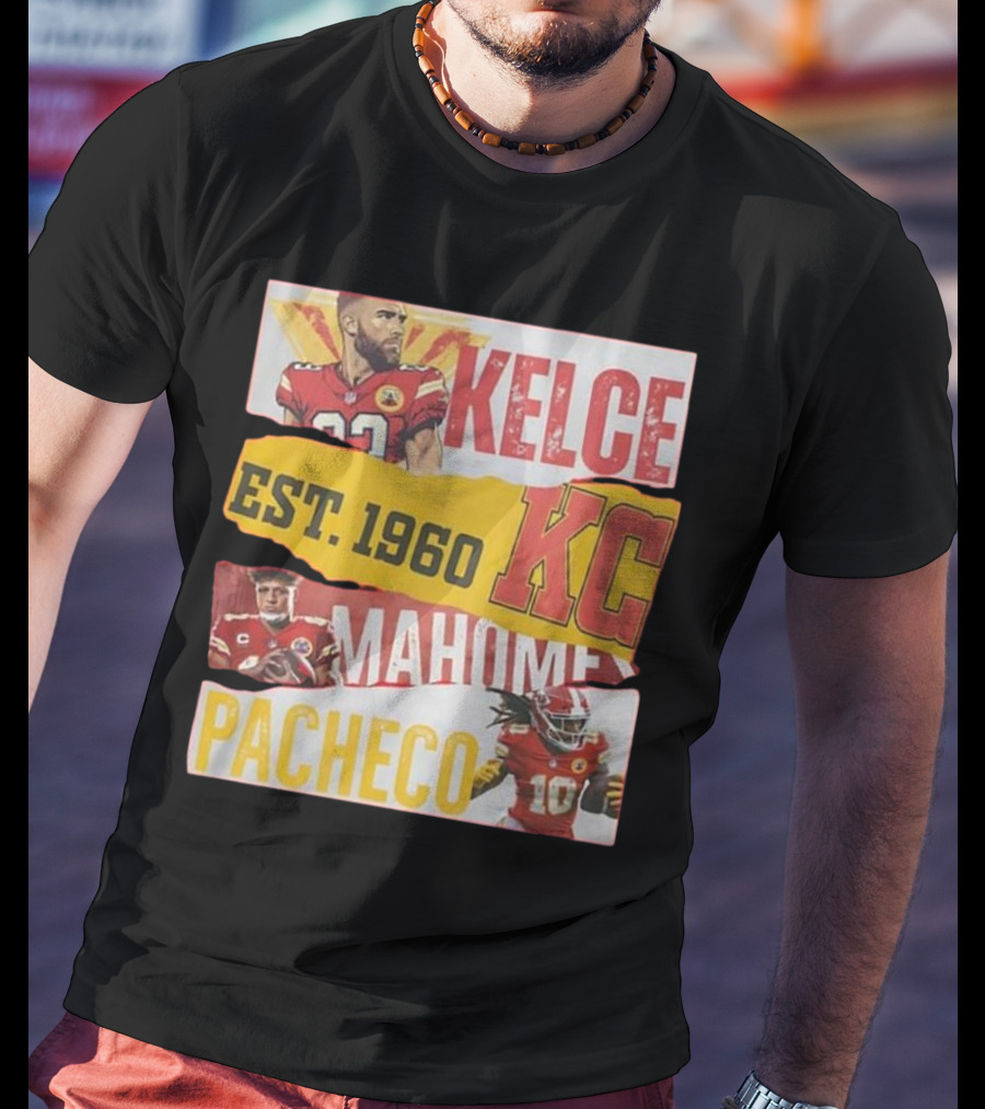 Kelce Mahomes Pacheco KC Est 1960 T-Shirt