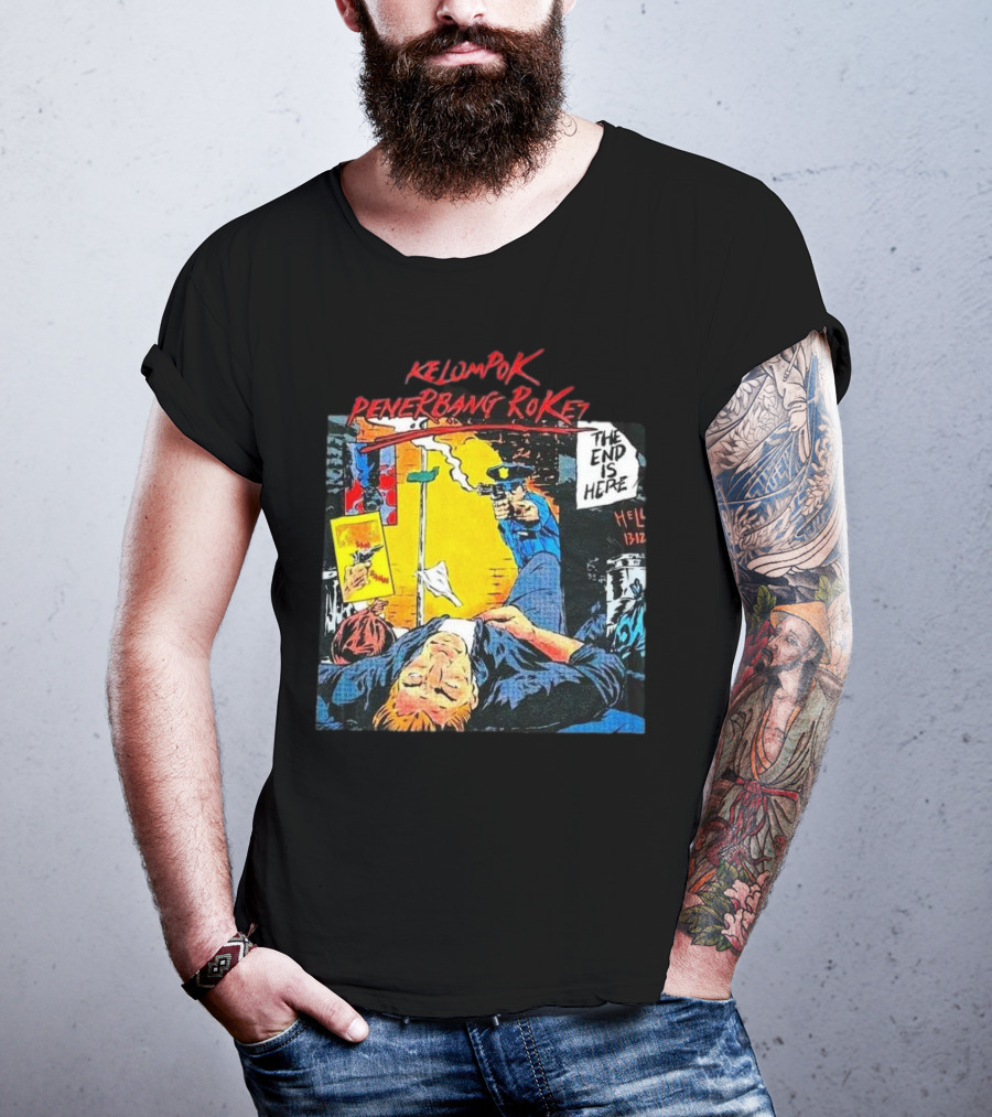 Kelompok Penerbang Roket The End Is Here Mati Muda Comic Style T-Shirt