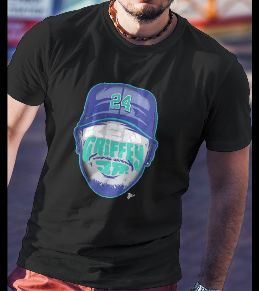 Ken Griffey Jr. 24 Seattle Mariners Vintage Silhouette T-Shirt