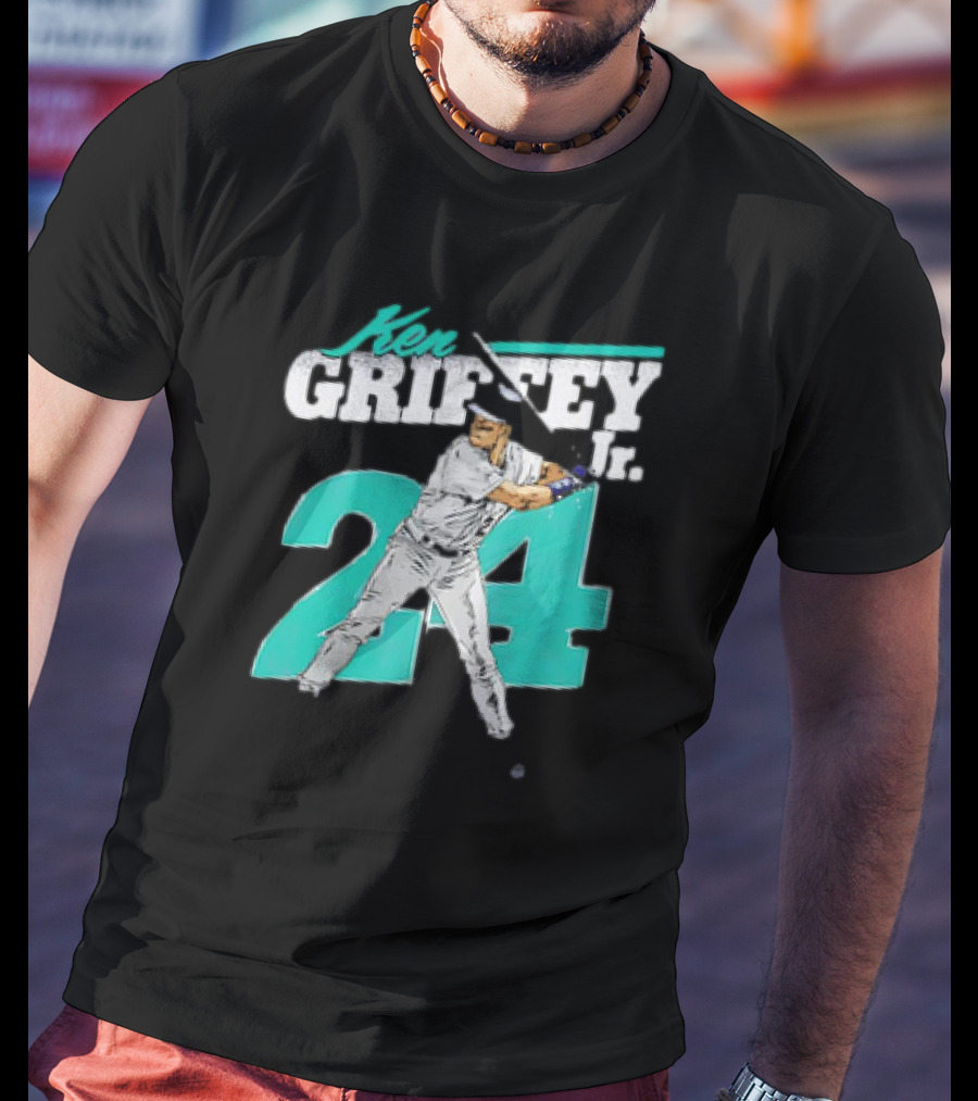 Ken Griffey Jr. Seattle Mariners 24 Retro Vintage Baseball Player T-Shirt