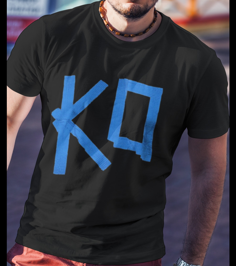 KO Martial Arts Blue Belt Letters T-Shirt