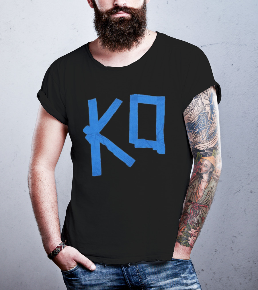KO Martial Arts Blue Belt Letters T-Shirt