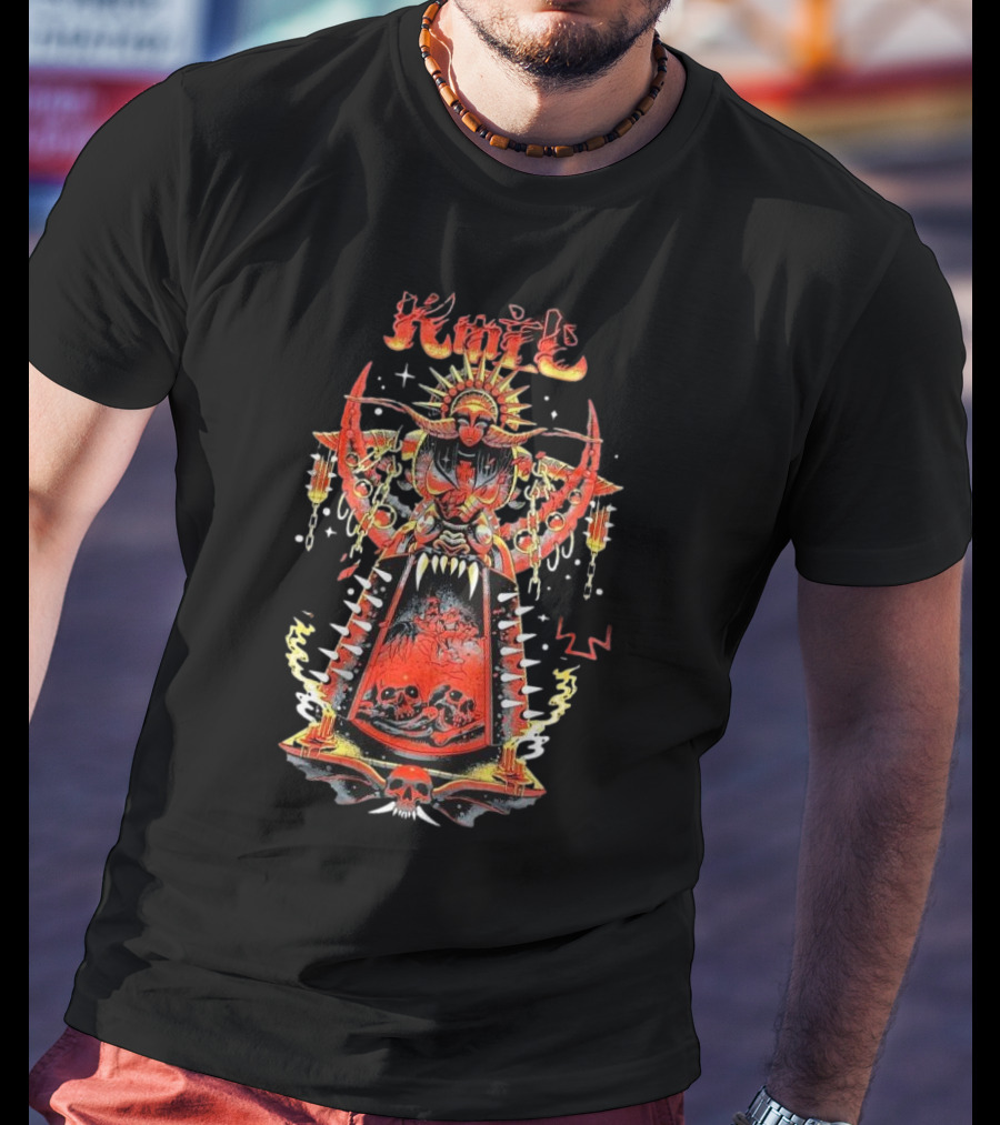 Koil Kenyataan Dalam Dunia Fantasi Gothic Artwork With Skulls And Reaper Imagery T-Shirt