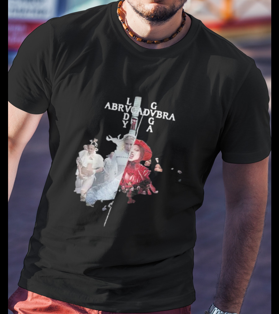 Lady Gaga Abracadabra Collage Fashion Art Style T-Shirt