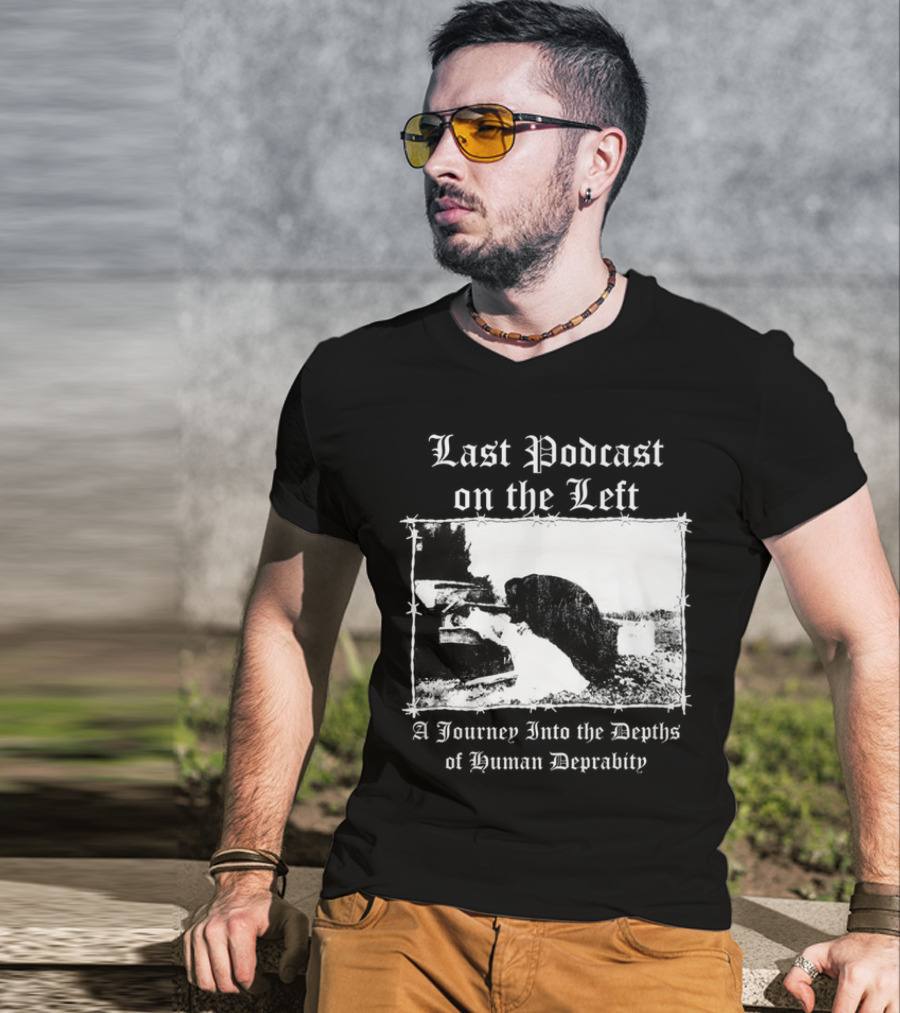 Last Podcast On The Left Cat A Journey Into The Depths Of Human Depravity T-Shirt