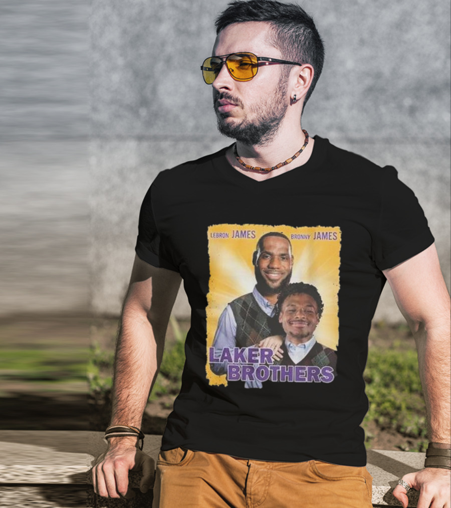 LEBRON JAMES BRONNY JAMES LAKER BROTHERS T-Shirt