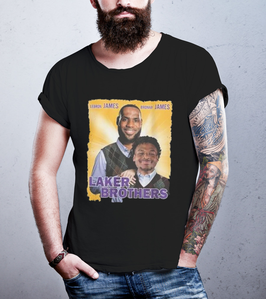 LEBRON JAMES BRONNY JAMES LAKER BROTHERS T-Shirt