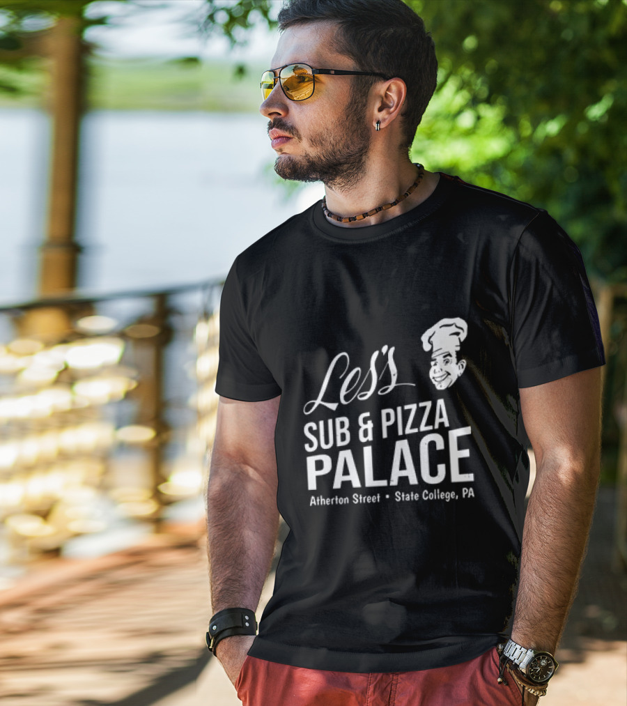 Les's Sub & Pizza Palace Atherton Street State College PA T-Shirt