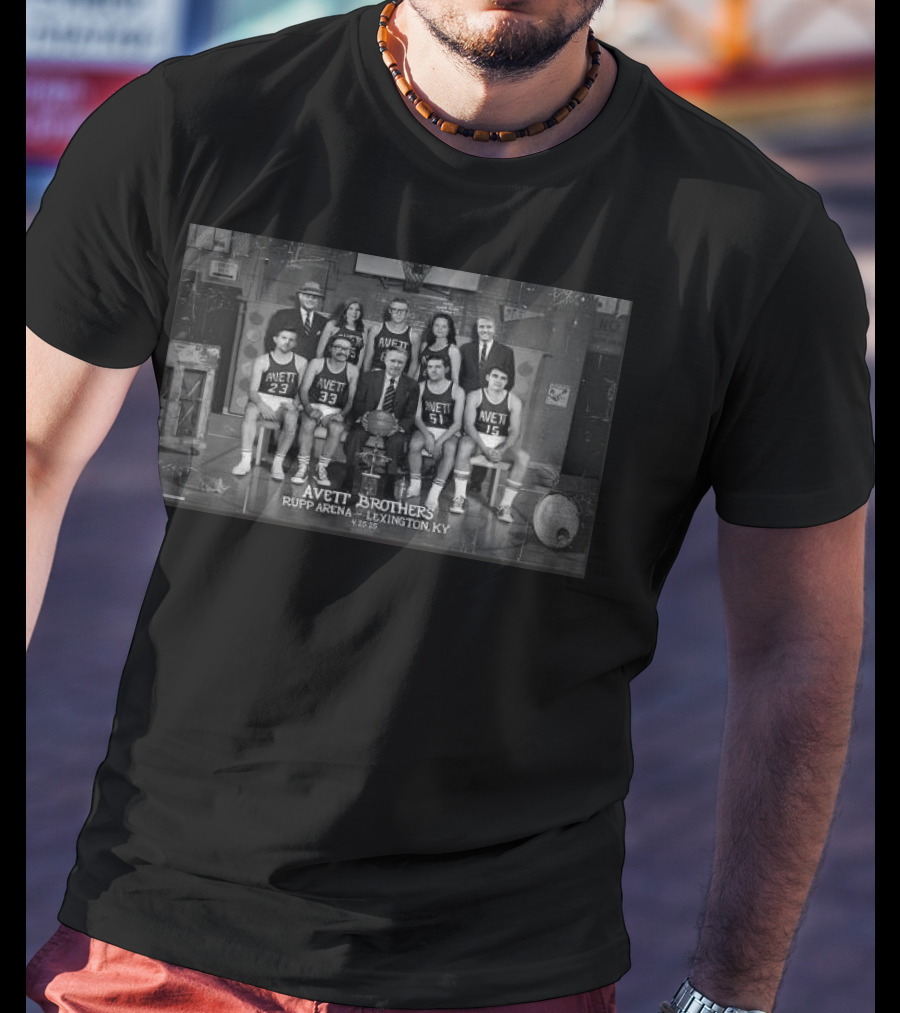 Avett Brothers Rupp Arena Lexington KY April 25 2025 Basketball Team Photo T-Shirt