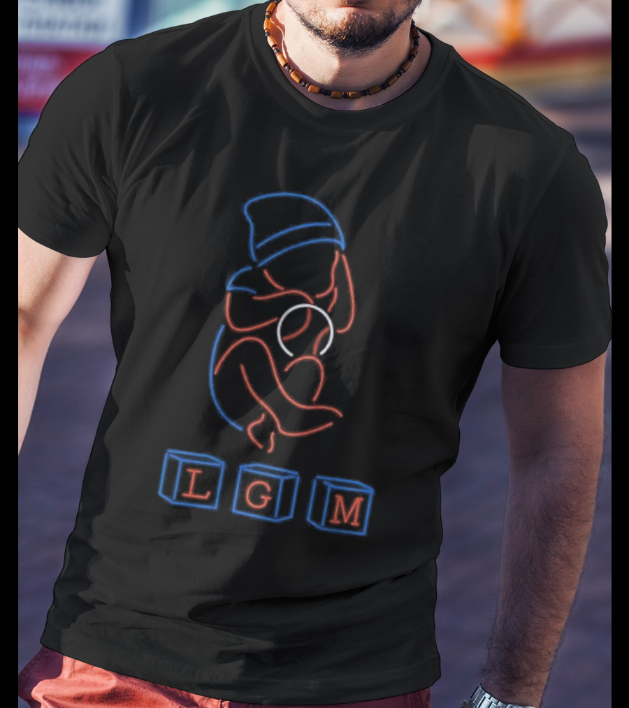 LGM Baby Fan New York Mets Blocks And Baby Outline Art T-Shirt