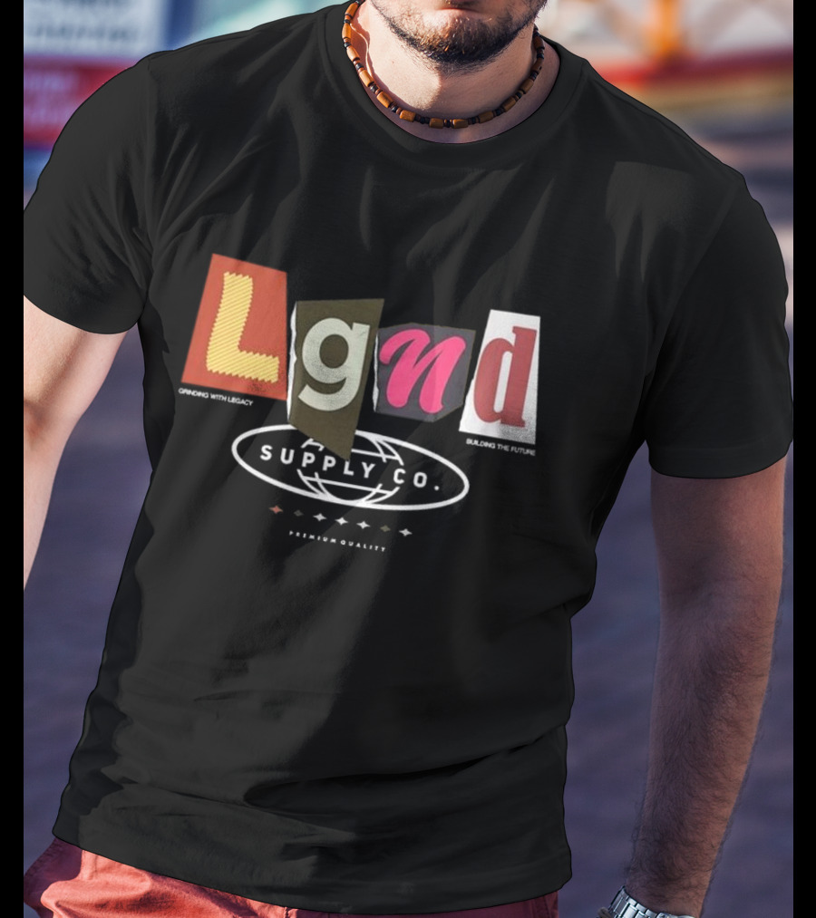 Lgnd Supply Co Ransom Cutout Letter Style T-Shirt