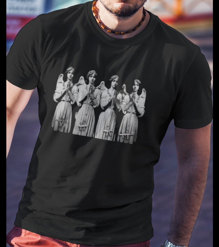 Lil Baby Wham Who Decides War Four Angels With Crosses T-Shirt