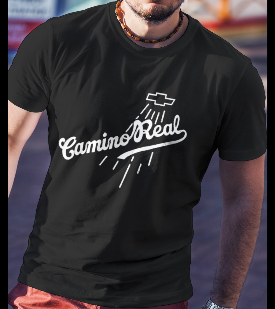 Los Angeles Dodgers Teoscar Hernandez Camino Real Chevrolet Logo T-Shirt