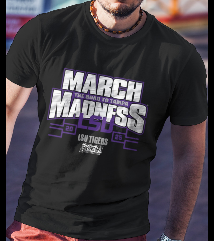 LSU Tigers March Madness 2025 The Road To Tampa T-Shirt