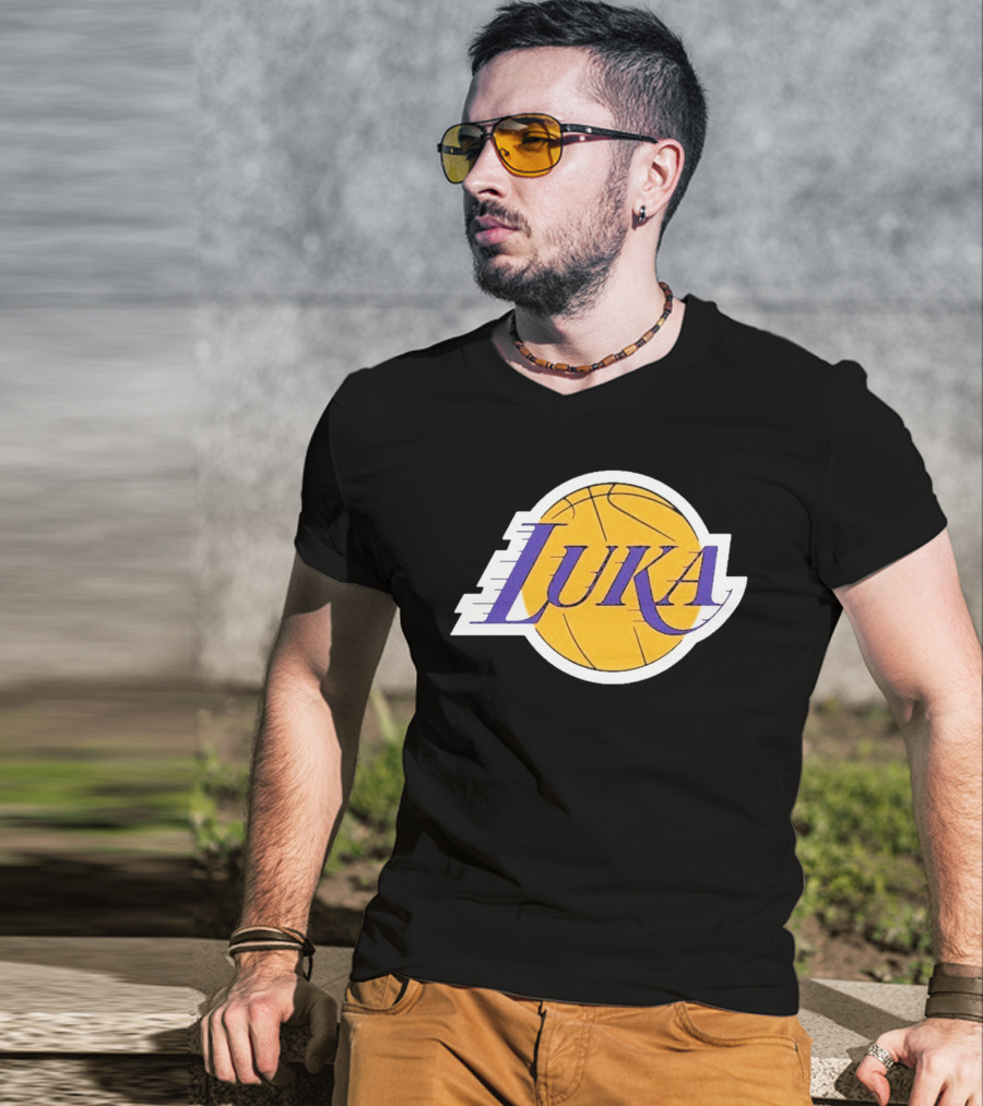 Luka Los Angeles Showtime Basketball-Inspired T-Shirt