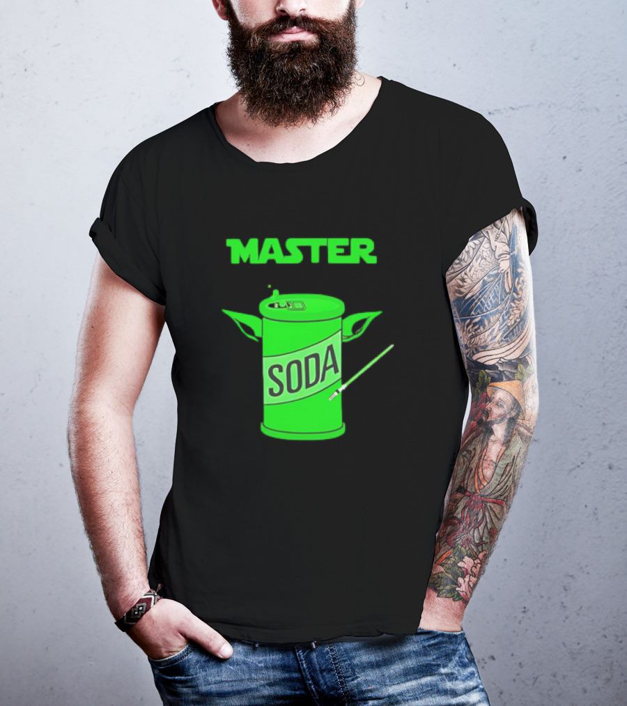 Master Soda Lightsaber Yoda Can T-Shirt