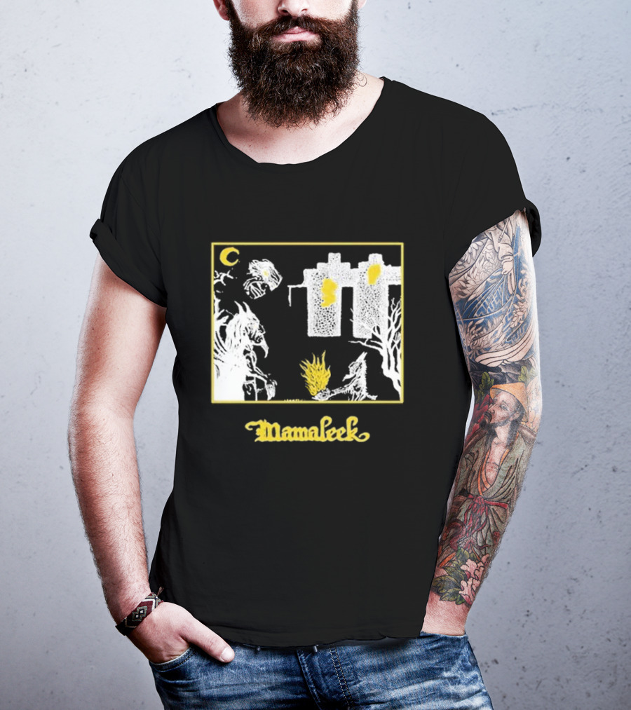 Mamaleek Netherworld Moonlit Cityscape And Surreal Figures T-Shirt