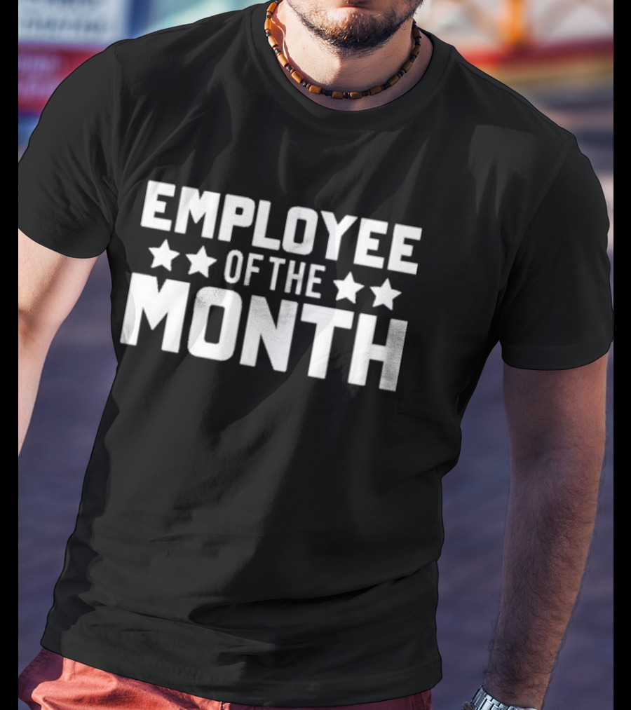 Marc Lamont Hill Employee Of The Month Bold Text Stars T-Shirt