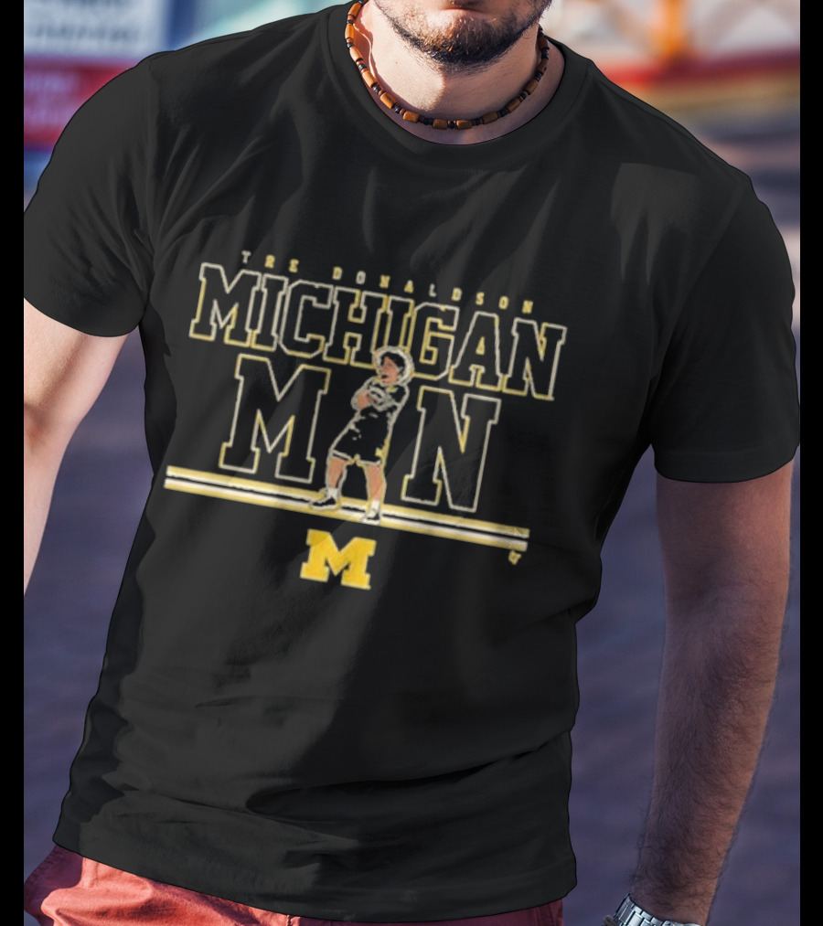 THE DONALDSON MICHIGAN MAN MICHIGAN BASKETBALL T-Shirt