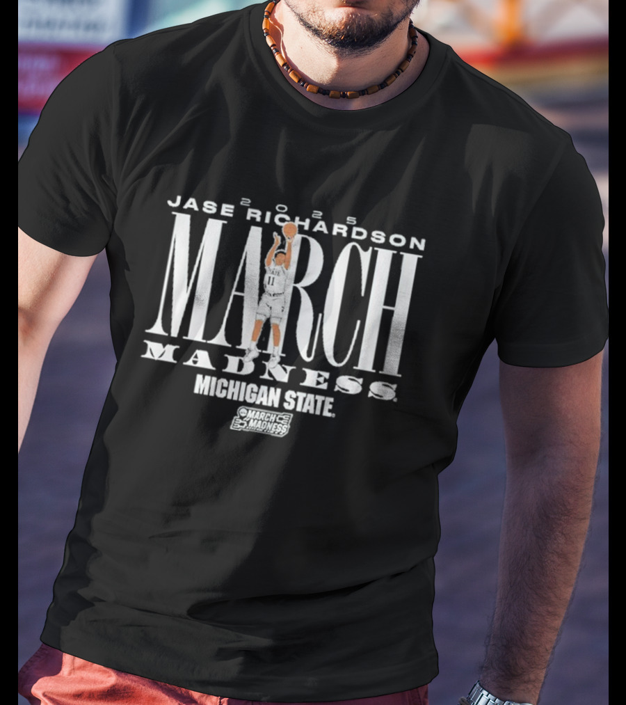 Jase Richardson Michigan State March Madness Basketball T-Shirt