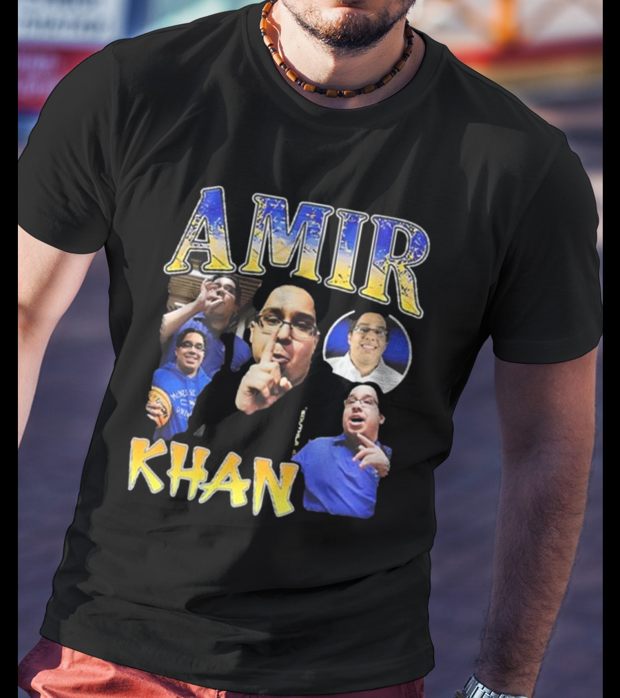Amir Khan McNeese State University Blue And Gold Style T-Shirt