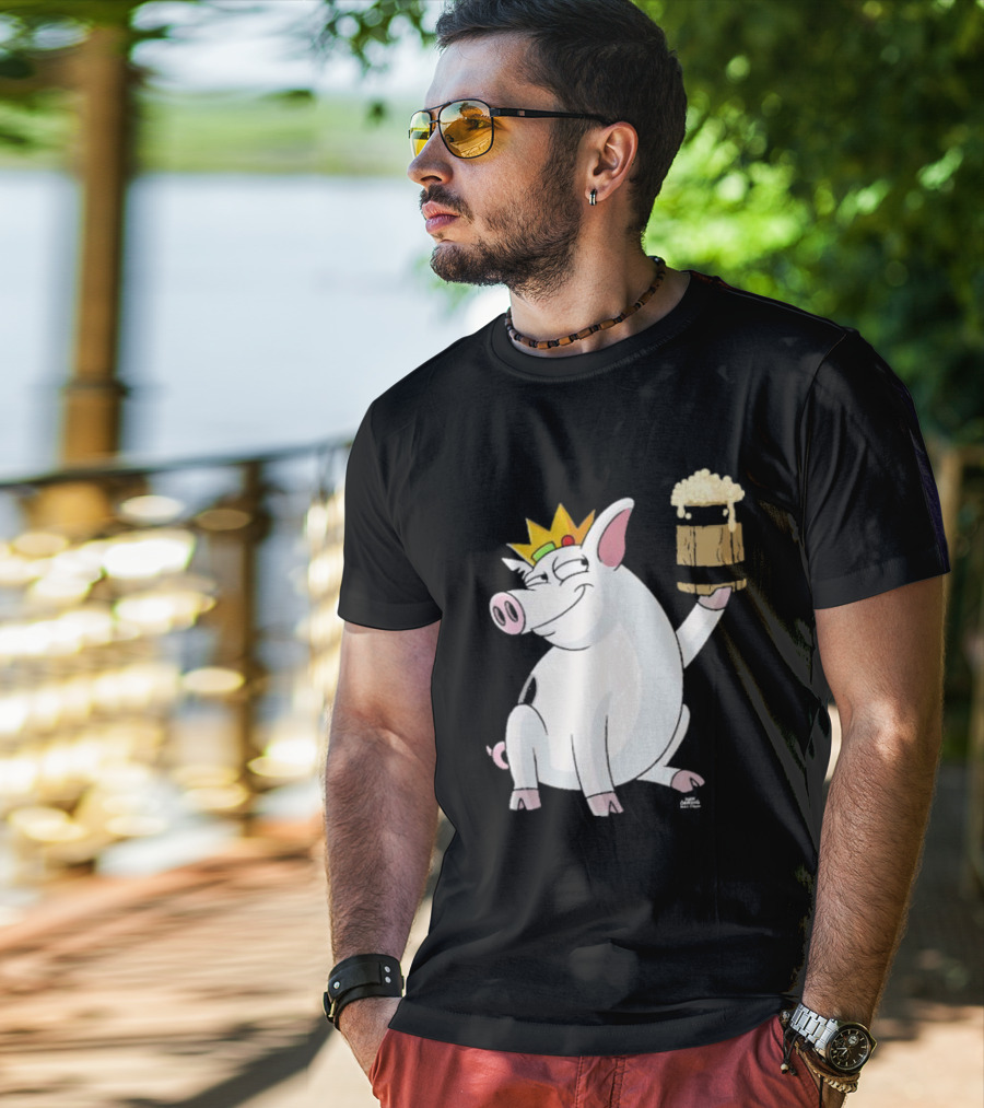 Merkimer Pig Cheers Crown Gildan Softstyle T-Shirt