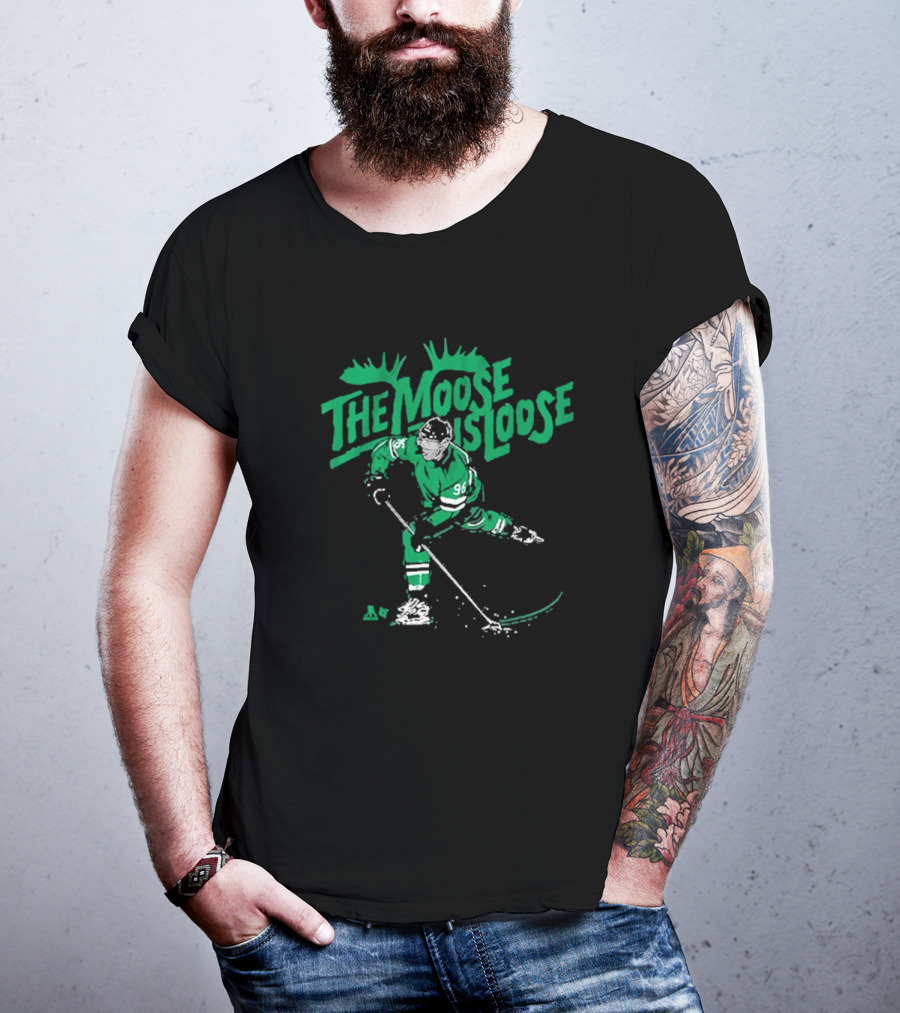 The Moose Is Loose Hockey Player Number 96 T-Shirt