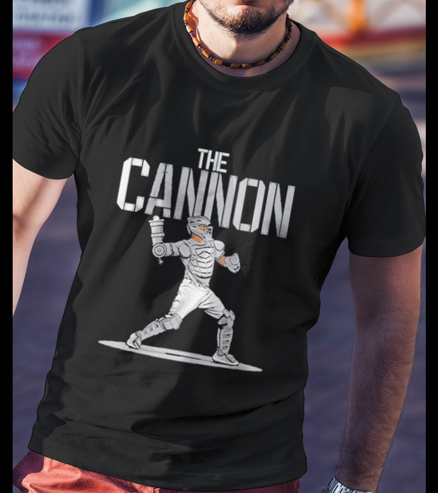 Mets Sean Manaea The Cannon Catcher Stance And Gear T-Shirt