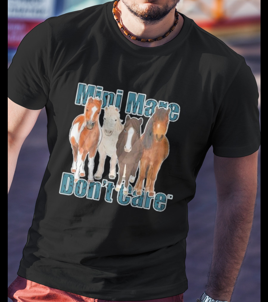 Mini Mare Don't Care Horse Trio T-Shirt