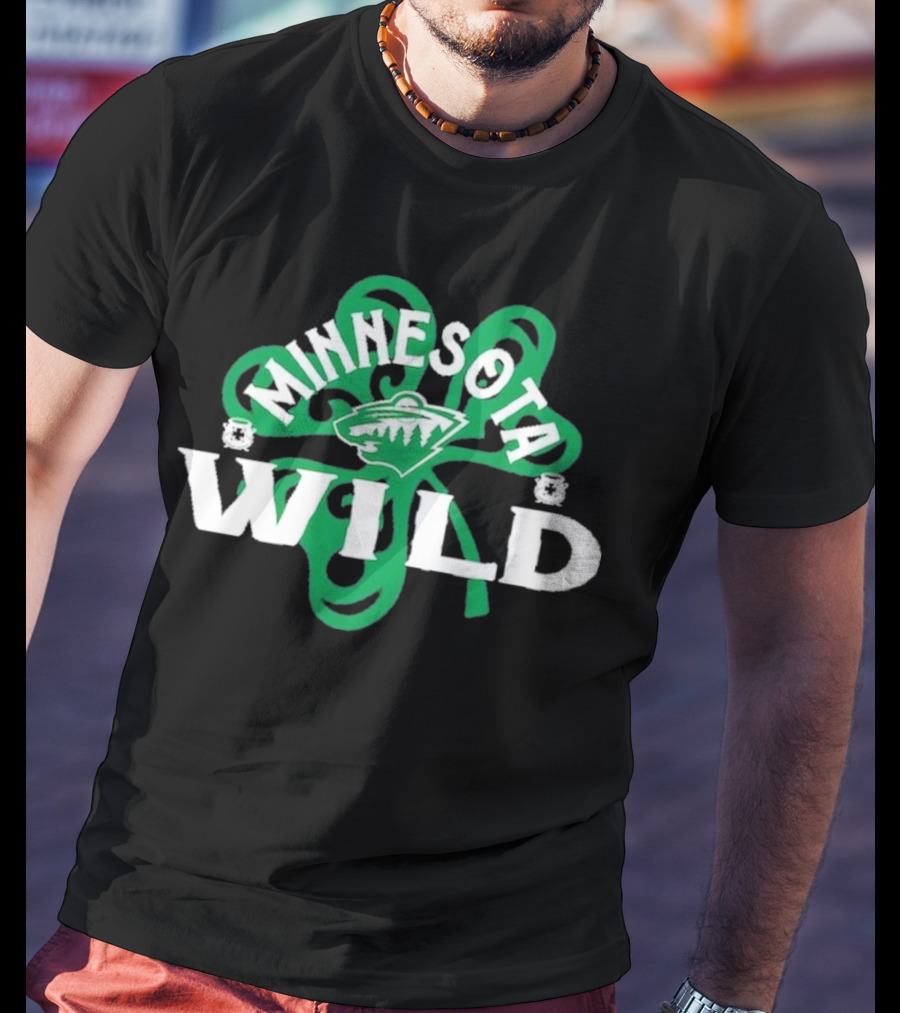Minnesota Wild St. Patrick’s Day Shamrock T-Shirt