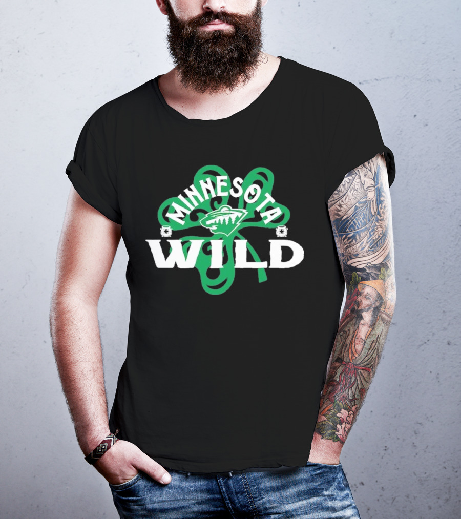 Minnesota Wild St. Patrick’s Day Shamrock T-Shirt