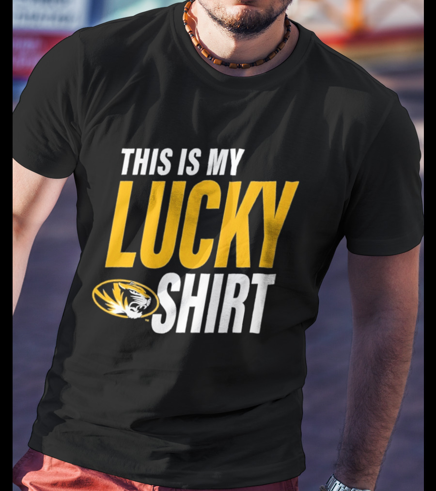 Missouri Tigers This Is My Lucky Mizzou Football T-Shirt