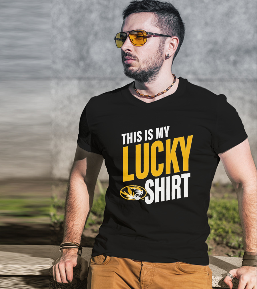 Missouri Tigers This Is My Lucky Mizzou Football T-Shirt