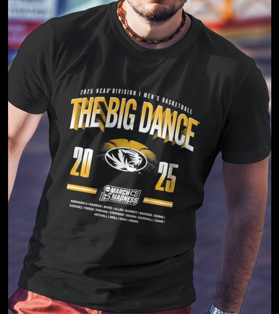 2025 NCAA Division 1 Men's Basketball The Big Dance Mizzou March Madness T-Shirt