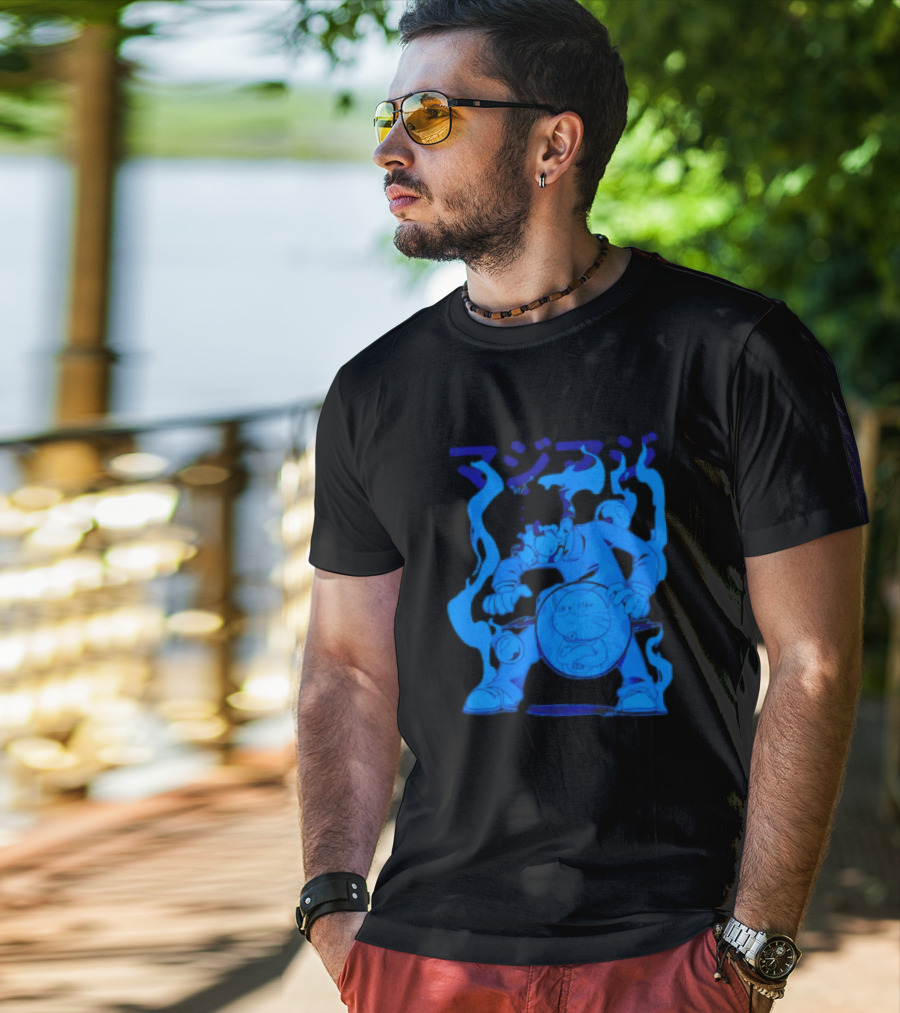 Dandadan My Balls Manga Character With Blue Aura T-Shirt