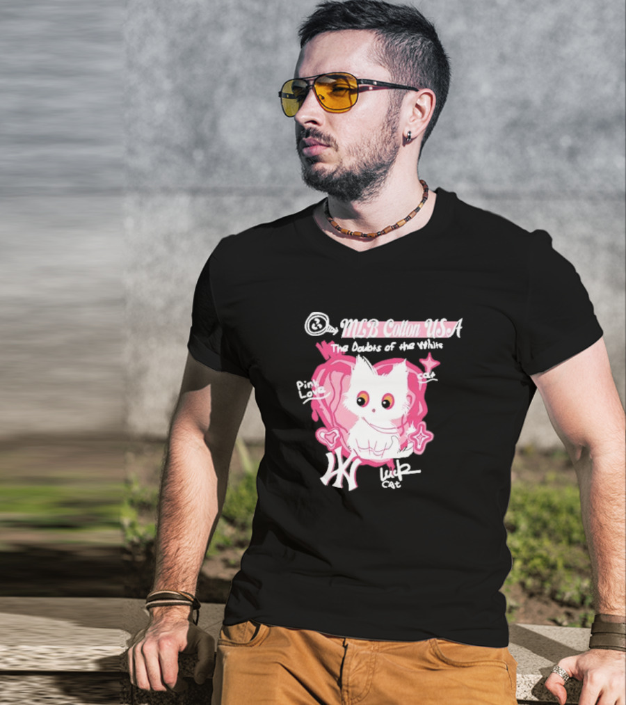 MLB Cotton USA The Doubts Of Our Values Lucky Cat T-Shirt