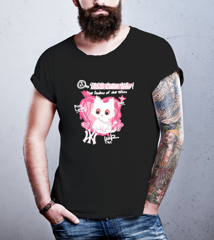 MLB Cotton USA The Doubts Of Our Values Lucky Cat T-Shirt