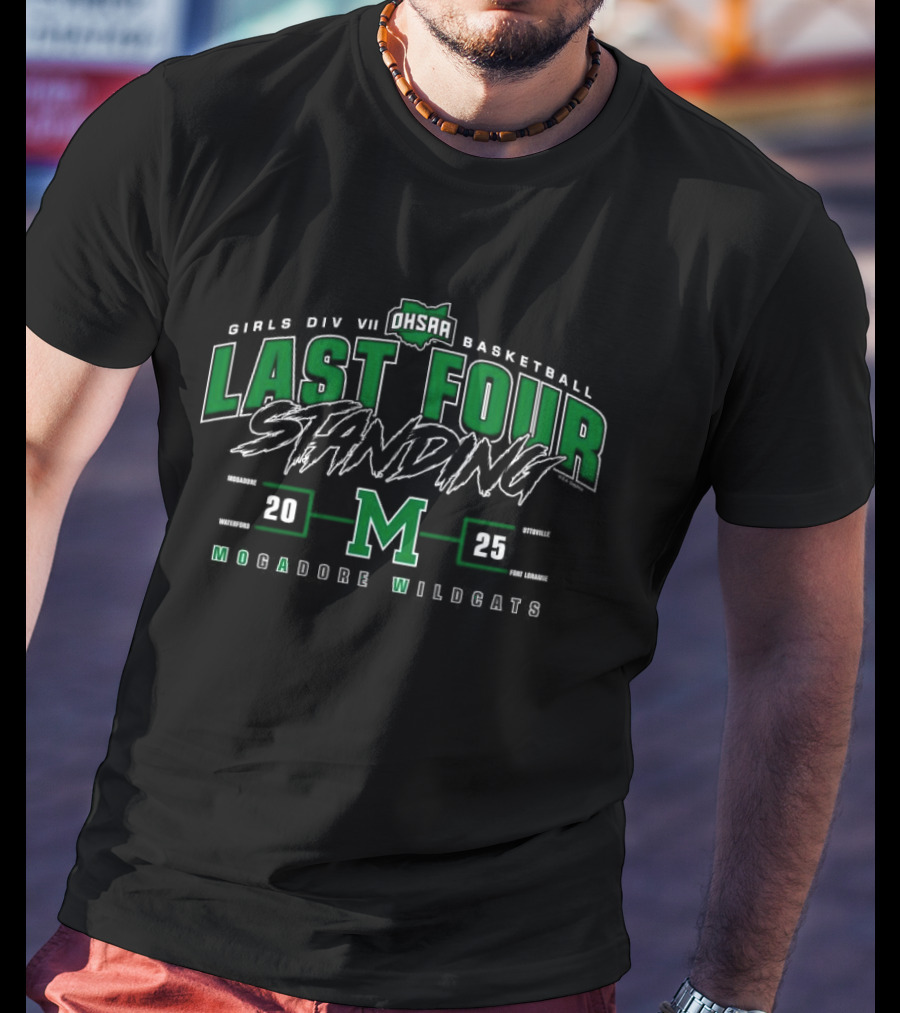 Mogadore Wildcats 2025 OHSAA Girls Division VII Basketball Last Four Standing M T-Shirt