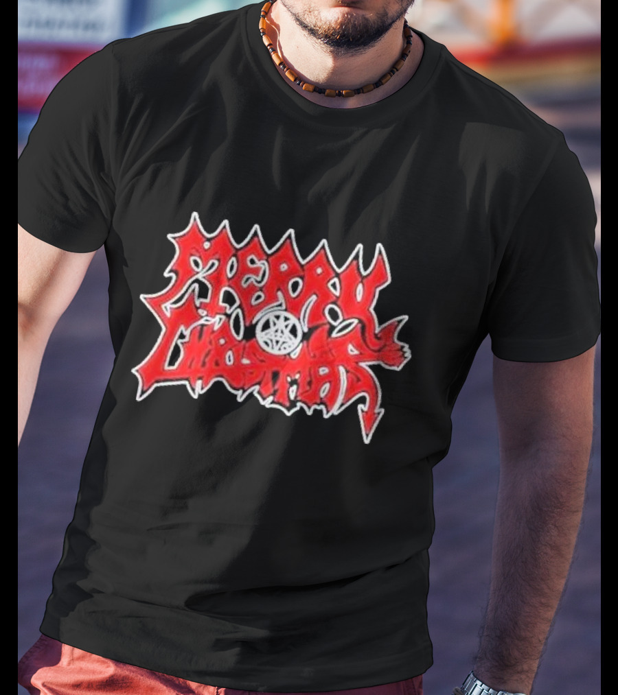 Merry Christmas Devil Pentagram Morbid Xmas T-Shirt
